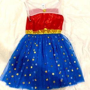 Little Adventures (washable!) Supergirl Dress, size 5-7 years